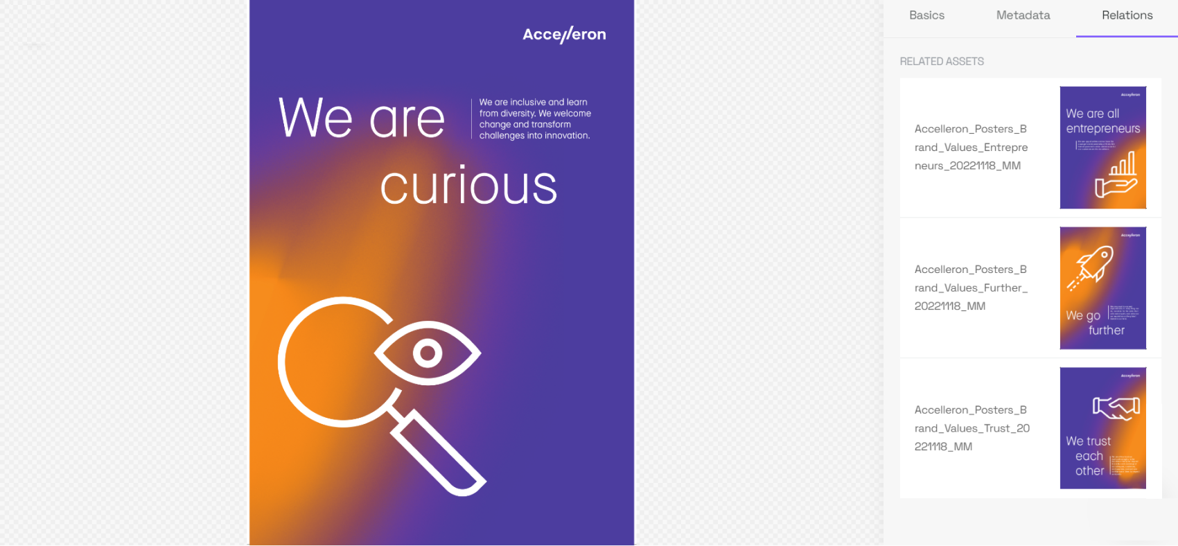 Accelleron posters options