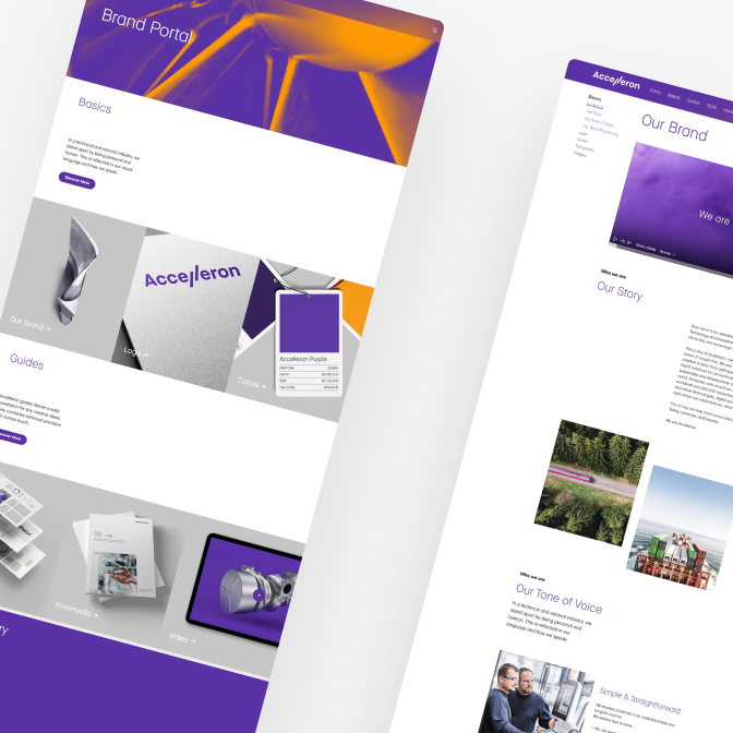 Accelleron - Brand Portal visualisation