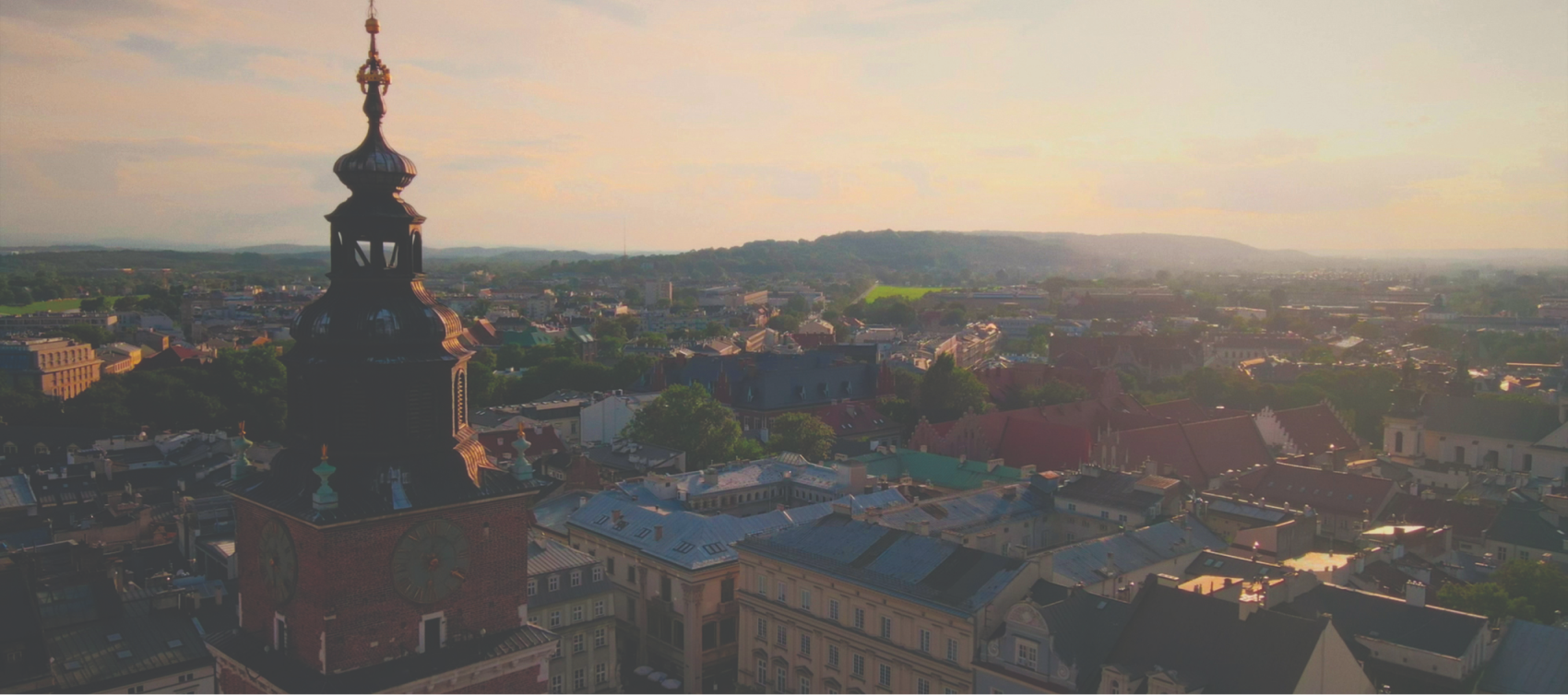 Cracow city panorama